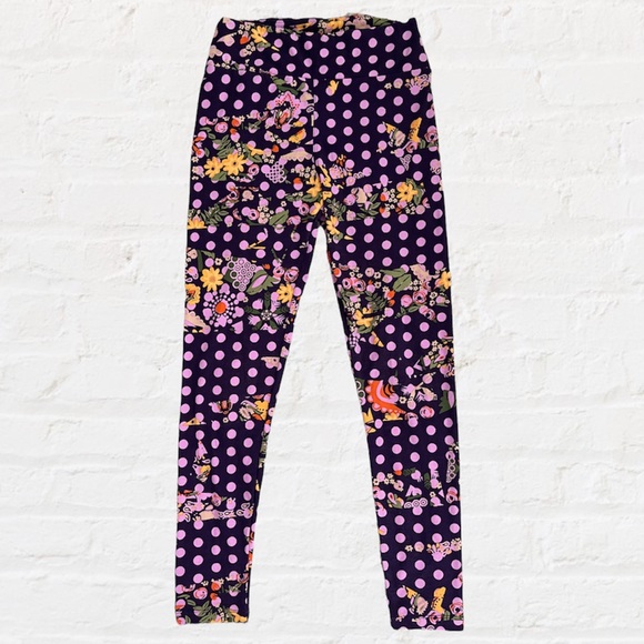 Lularoe Purple Printed Leggings 